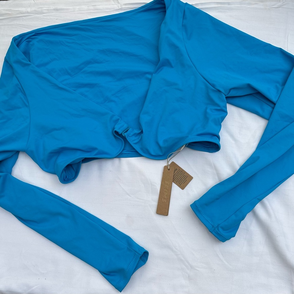 Skims long sleeve swim shrug